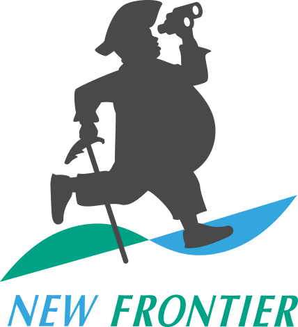 NEW FRONTIERドロワーメニューロゴマーク